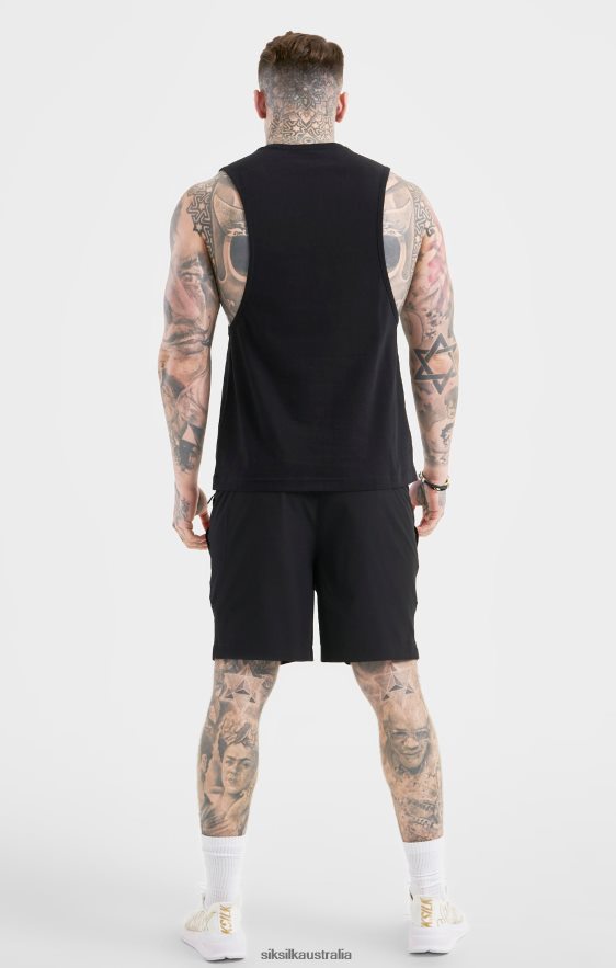 Men Apparel TB82N590 SikSilk Black Sports Short
