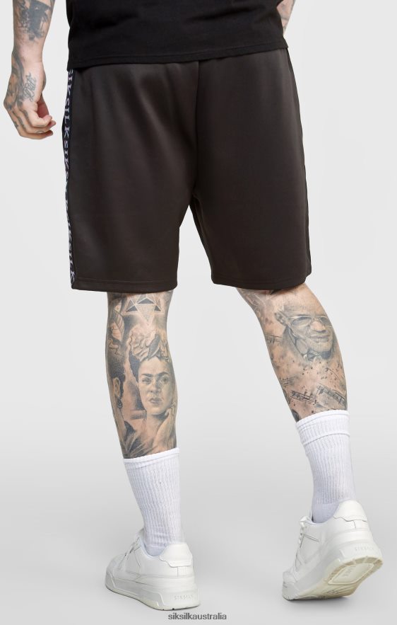 Men Apparel TB82N611 SikSilk Black Taped Short