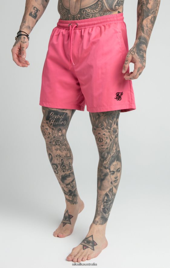 Men Apparel TB82N616 SikSilk Pink Swim Short