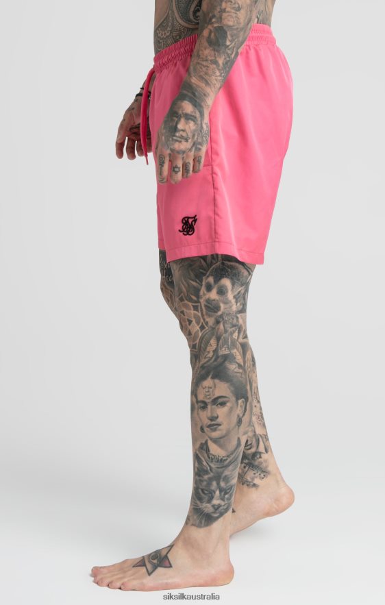 Men Apparel TB82N616 SikSilk Pink Swim Short