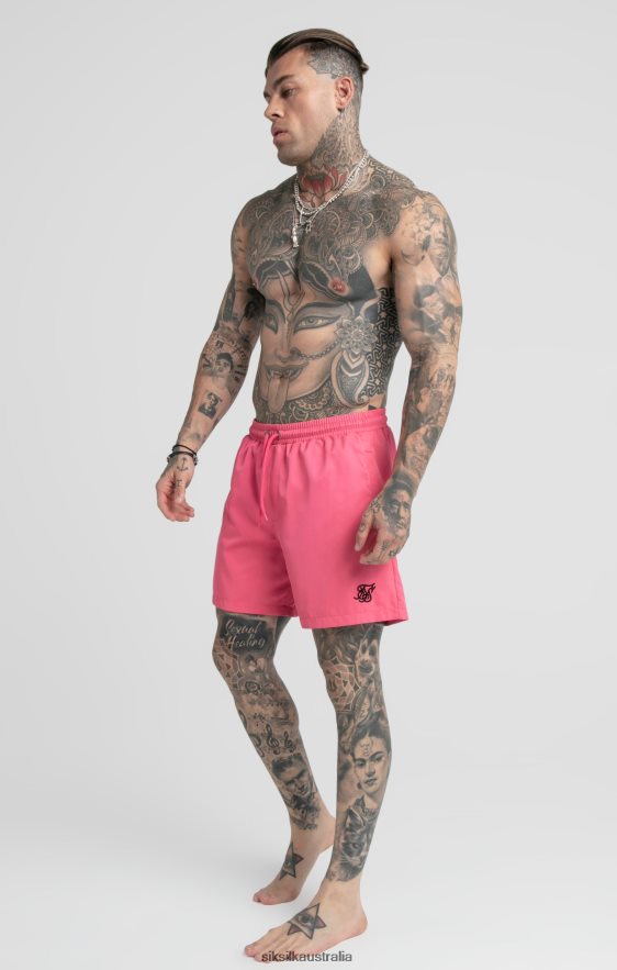 Men Apparel TB82N616 SikSilk Pink Swim Short