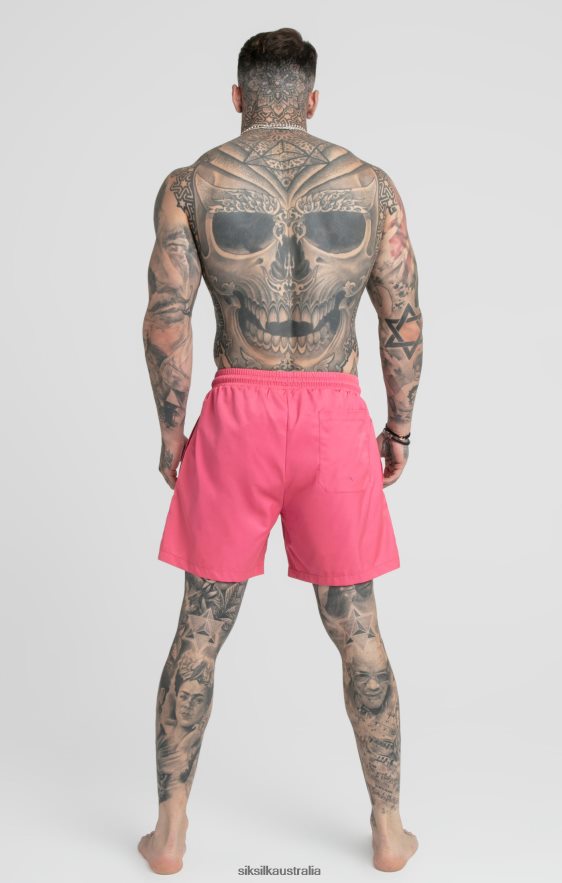 Men Apparel TB82N616 SikSilk Pink Swim Short
