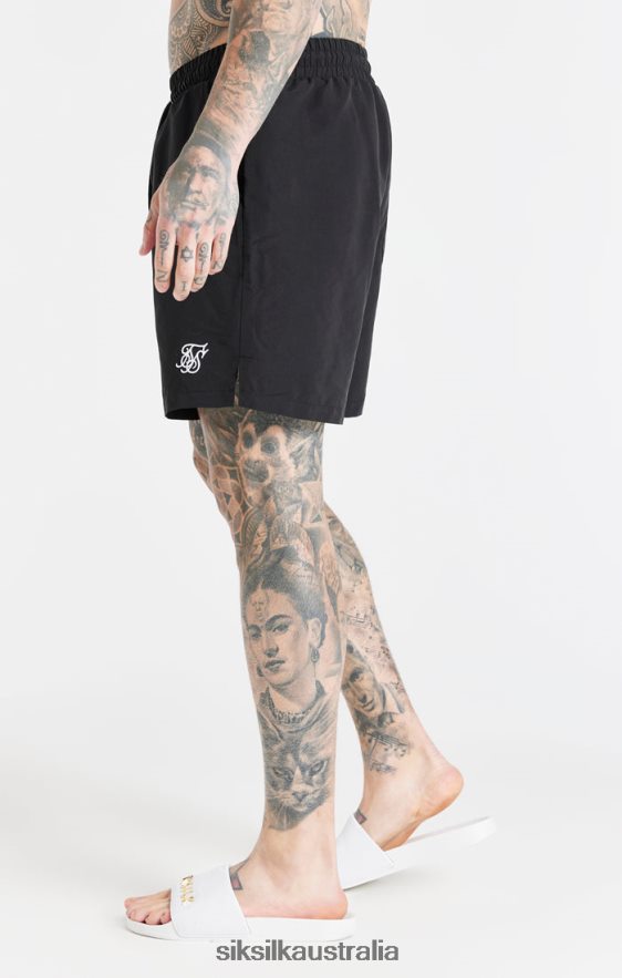Men Apparel TB82N617 SikSilk Black Essential Swim Short