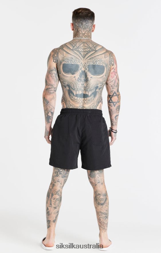 Men Apparel TB82N617 SikSilk Black Essential Swim Short
