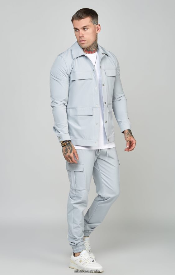 Men Apparel TB82N510 SikSilk Grey Utility Cargo Jogger