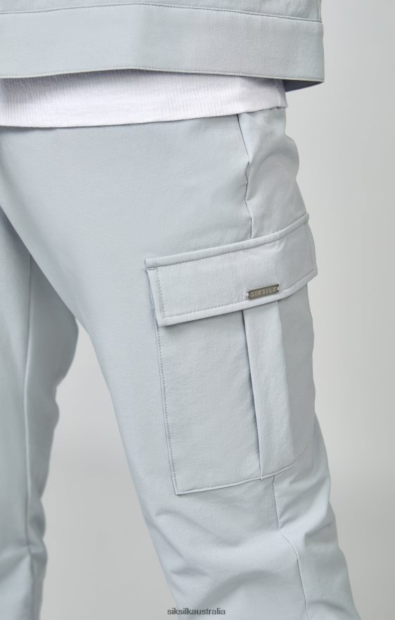 Men Apparel TB82N510 SikSilk Grey Utility Cargo Jogger