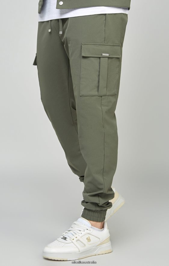 Men Apparel TB82N511 SikSilk Khaki Utility Cargo Jogger