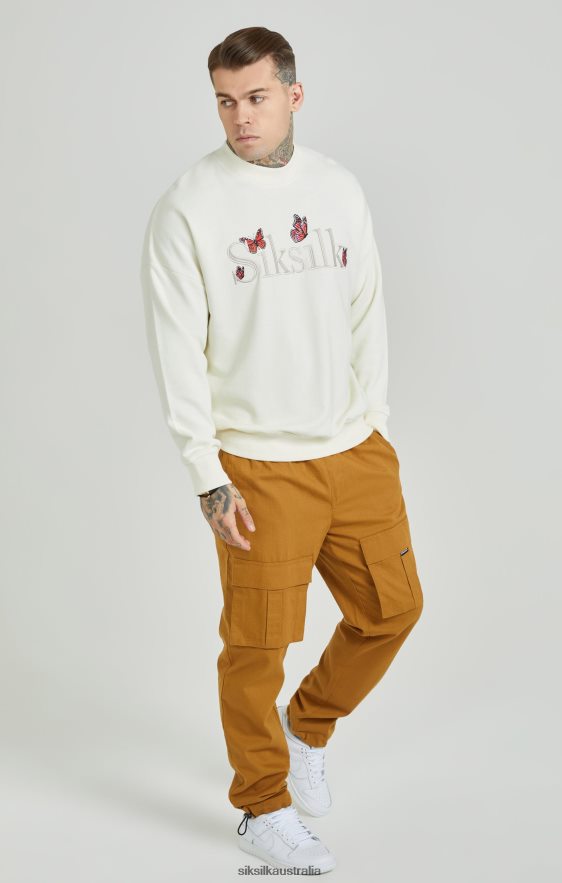 Men Apparel TB82N513 SikSilk Tan Ripstop Cargo Pants