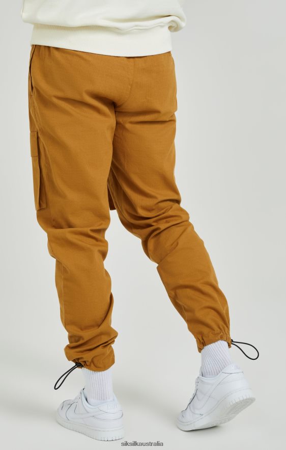 Men Apparel TB82N513 SikSilk Tan Ripstop Cargo Pants