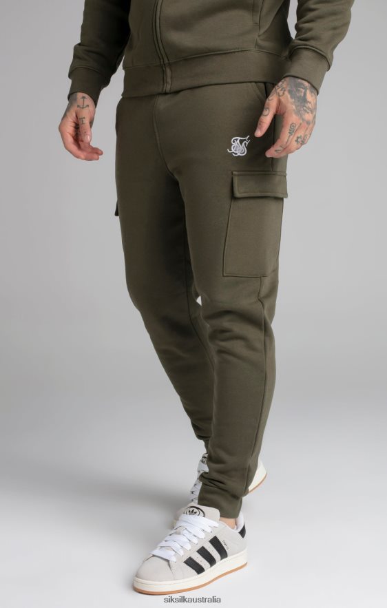 Men Apparel TB82N515 SikSilk Khaki Essential Cargo Jogger