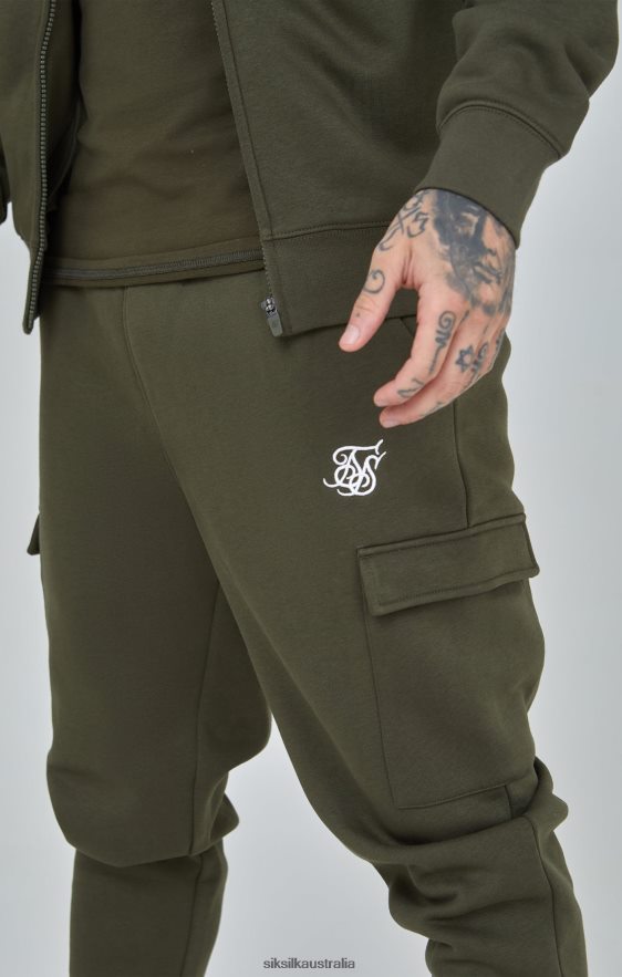 Men Apparel TB82N515 SikSilk Khaki Essential Cargo Jogger