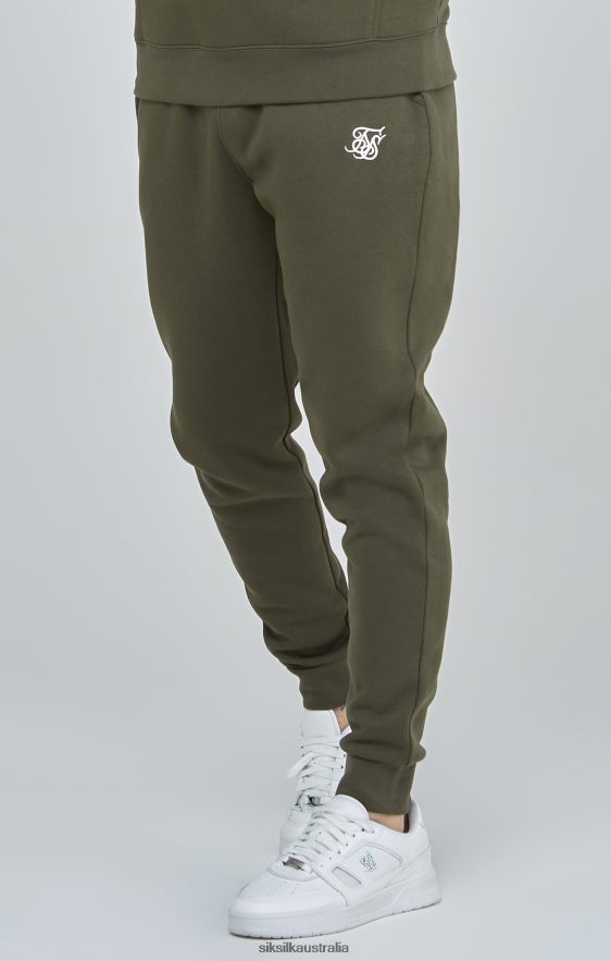 Men Apparel TB82N518 SikSilk Khaki Essential Cuffed Jogger