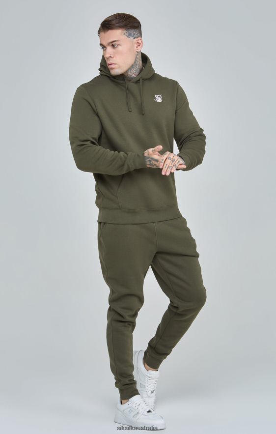 Men Apparel TB82N518 SikSilk Khaki Essential Cuffed Jogger