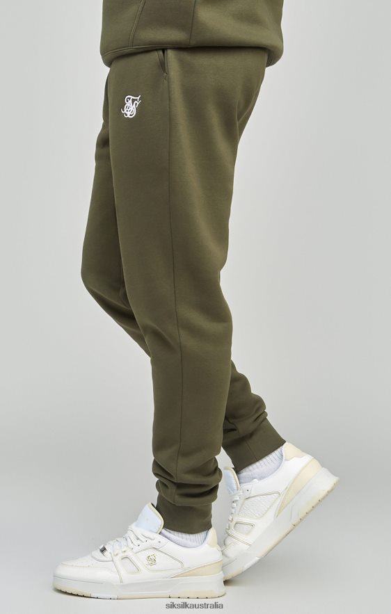 Men Apparel TB82N518 SikSilk Khaki Essential Cuffed Jogger