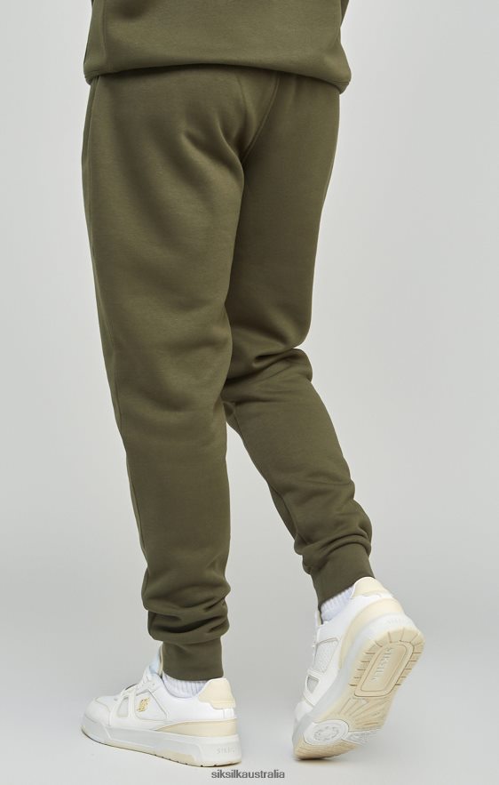 Men Apparel TB82N518 SikSilk Khaki Essential Cuffed Jogger