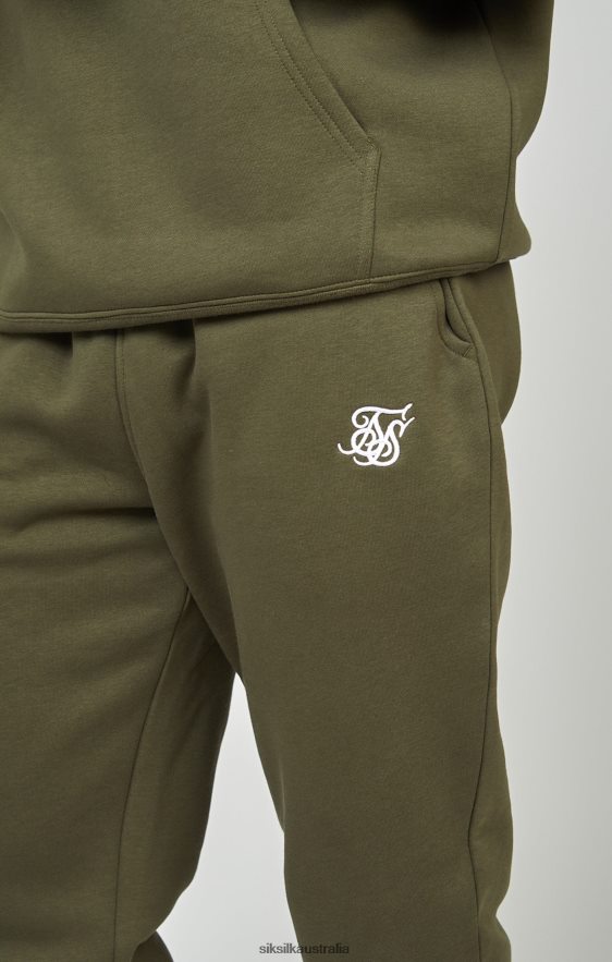 Men Apparel TB82N518 SikSilk Khaki Essential Cuffed Jogger