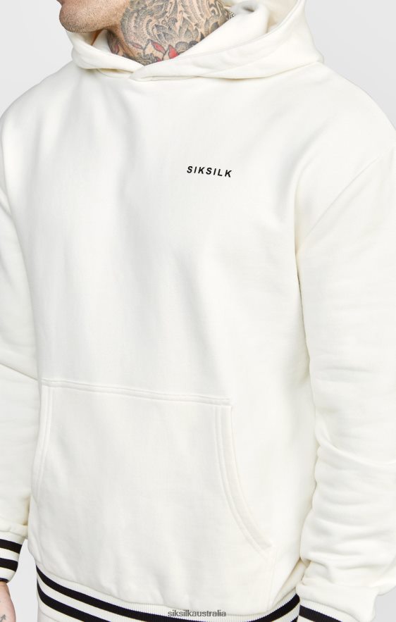 Men Apparel TB82N519 SikSilk Ecru Jogger W Stripe Waistband