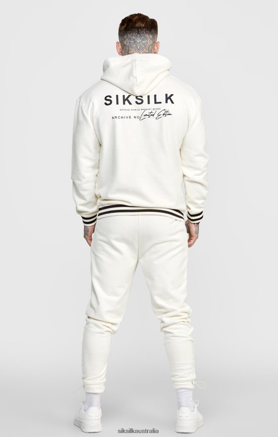Men Apparel TB82N519 SikSilk Ecru Jogger W Stripe Waistband