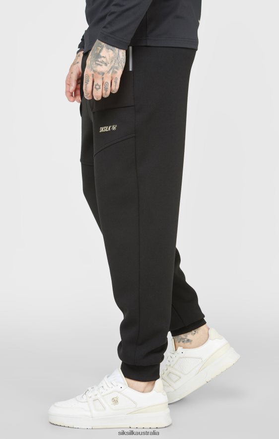 Men Apparel TB82N520 SikSilk Black Sports Pant