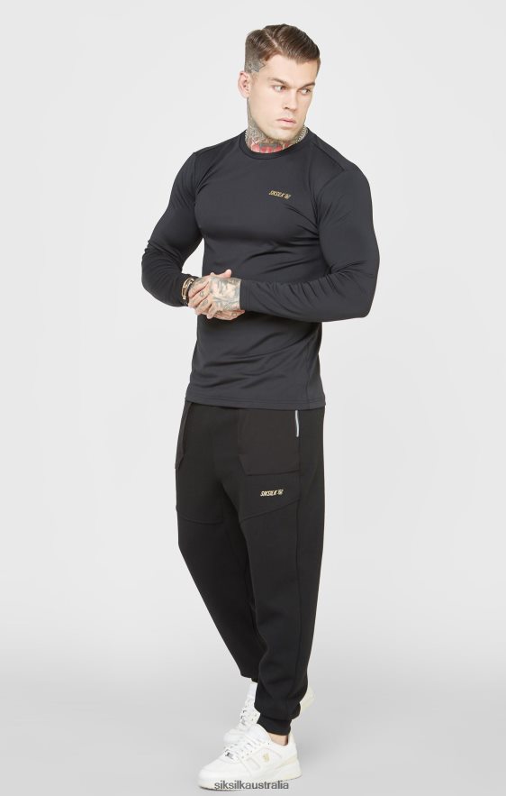 Men Apparel TB82N520 SikSilk Black Sports Pant