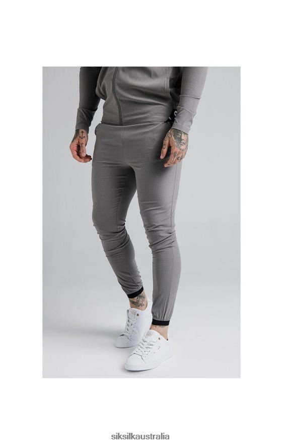 Men Apparel TB82N527 SikSilk Agility Poly Ripstop Track Pants - Grey
