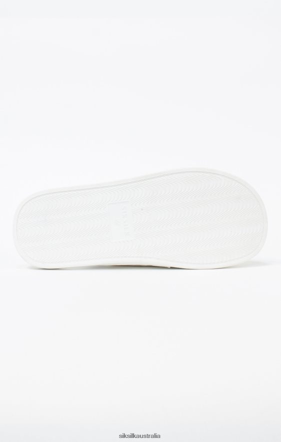 Men Footwear TB82N8 SikSilk x Messi White Slippers
