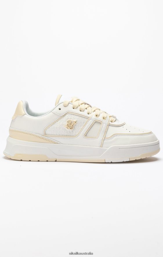 Men Footwear TB82N13 SikSilk Ecru Low Top Court Trainer