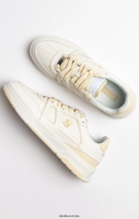 Men Footwear TB82N13 SikSilk Ecru Low Top Court Trainer
