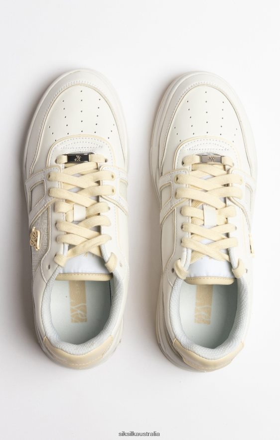 Men Footwear TB82N13 SikSilk Ecru Low Top Court Trainer