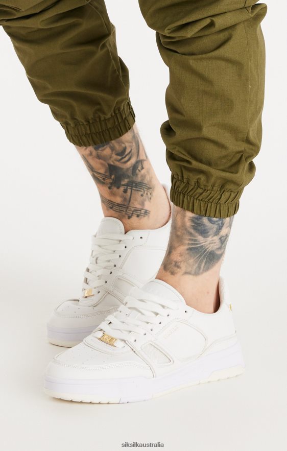 Men Footwear TB82N14 SikSilk White Low-Top Court Trainer