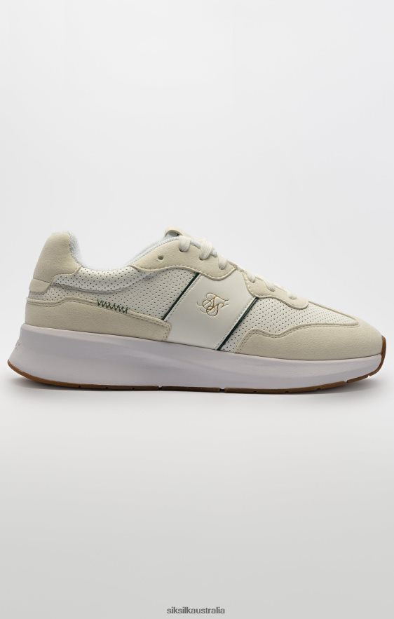 Men Footwear TB82N1 SikSilk Ecru Wira Racer Trainer