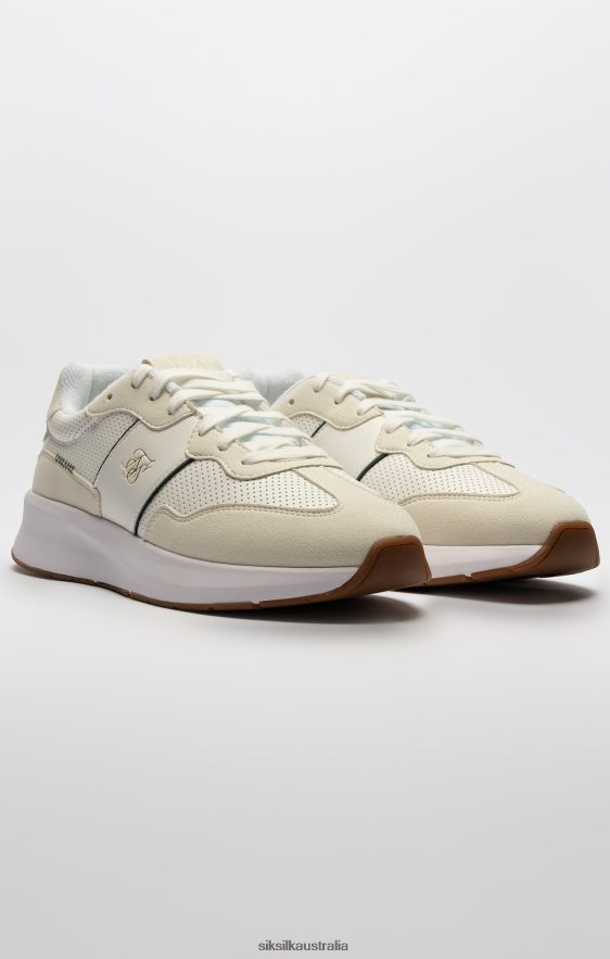 Men Footwear TB82N1 SikSilk Ecru Wira Racer Trainer