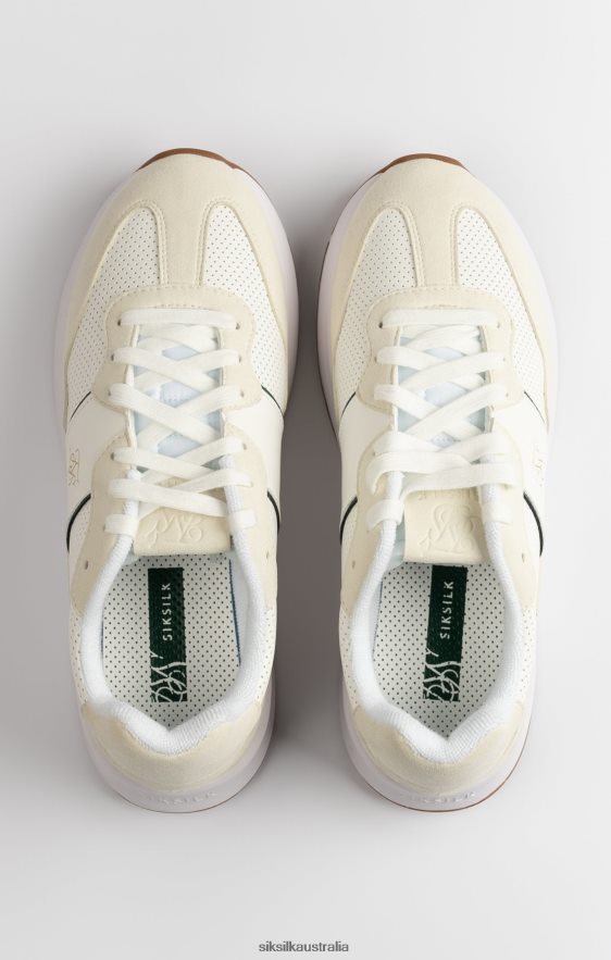 Men Footwear TB82N1 SikSilk Ecru Wira Racer Trainer