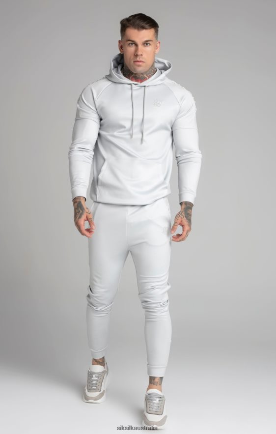 Men Apparel TB82N411 SikSilk Grey Panel Hoodie