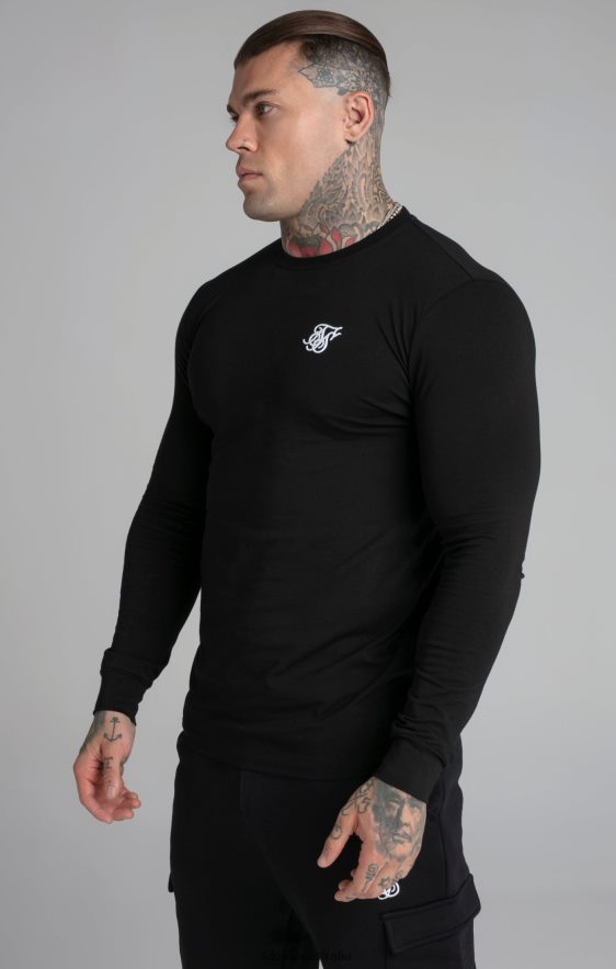 Men Apparel TB82N412 SikSilk Black Essential Sweatshirt