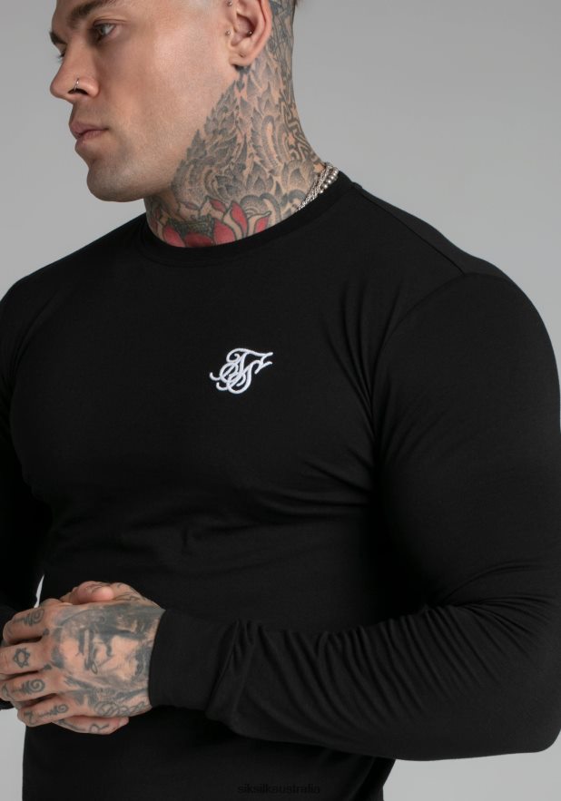 Men Apparel TB82N412 SikSilk Black Essential Sweatshirt