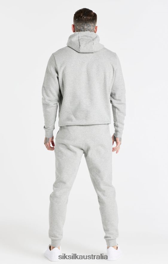 Men Apparel TB82N432 SikSilk Grey Marl Essential Overhead Hoodie