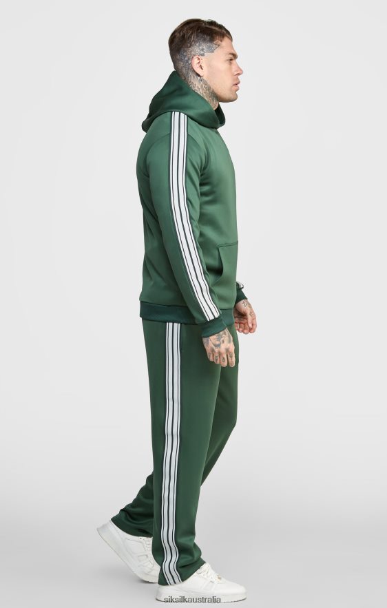 Men Apparel TB82N434 SikSilk Green Smart Overhead Hoodie