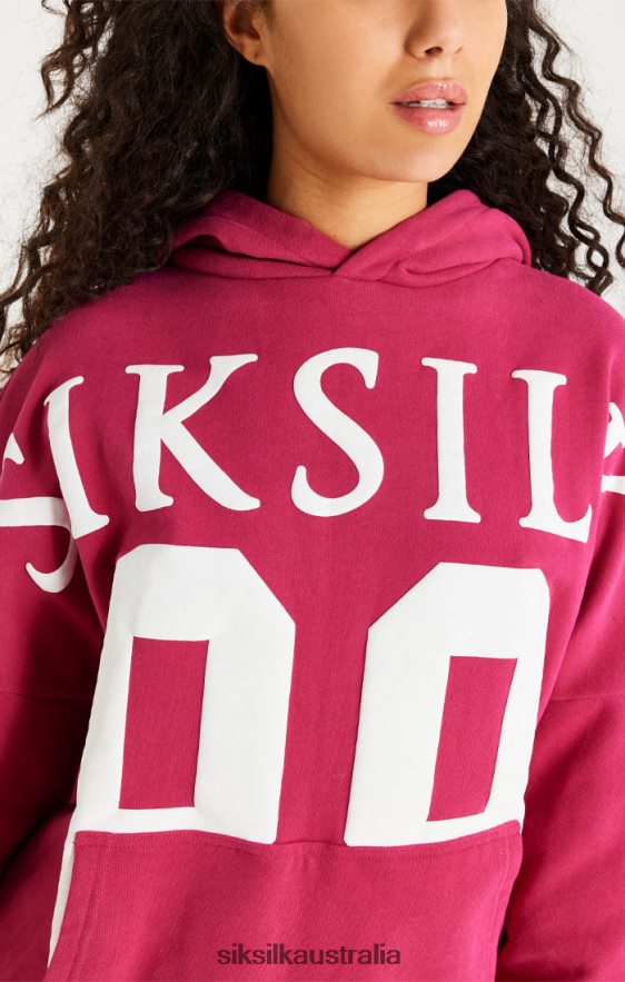 Men Apparel TB82N459 SikSilk Pink Relaxed Fit Overhead Hoodie