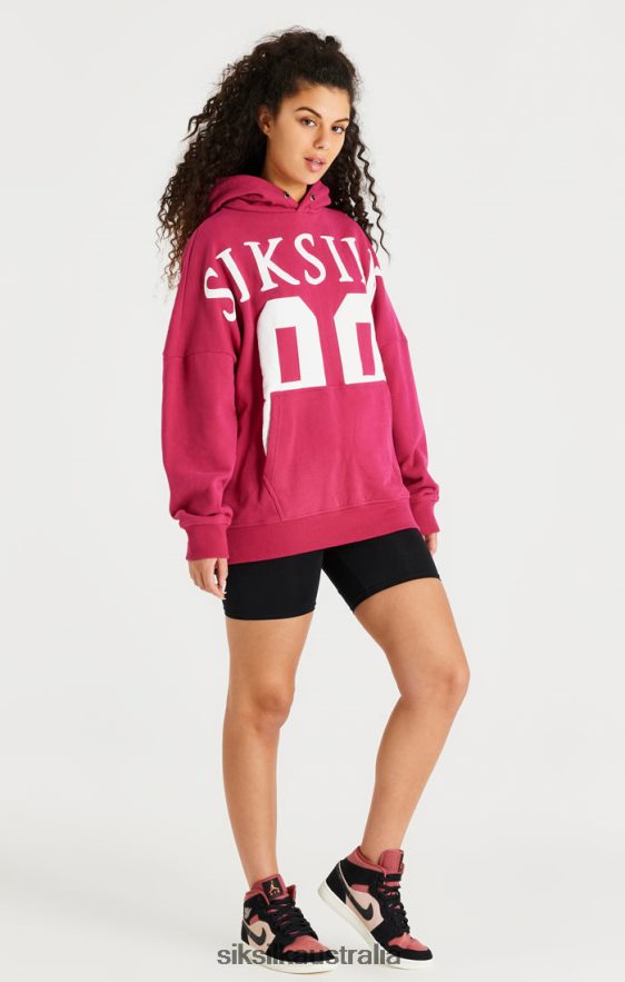 Men Apparel TB82N459 SikSilk Pink Relaxed Fit Overhead Hoodie