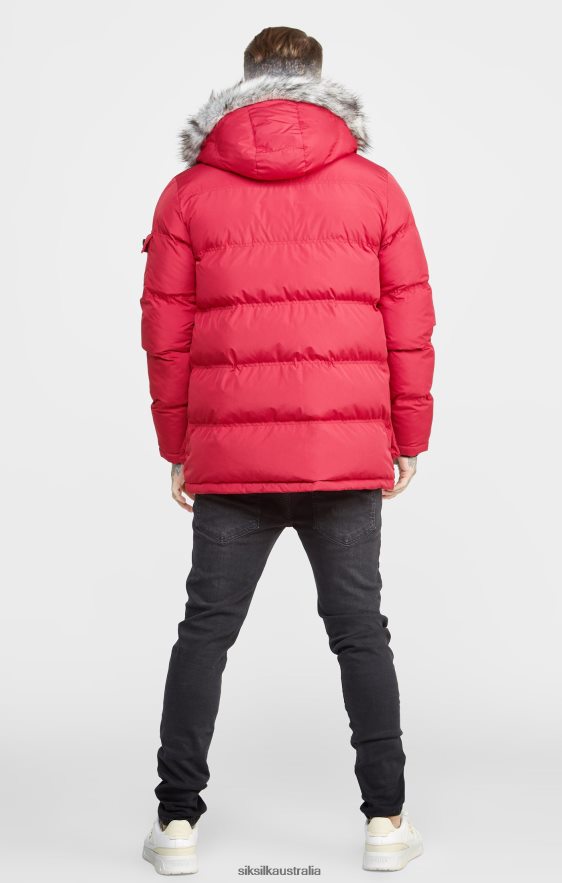 Men Apparel TB82N470 SikSilk Red Arctic Parka