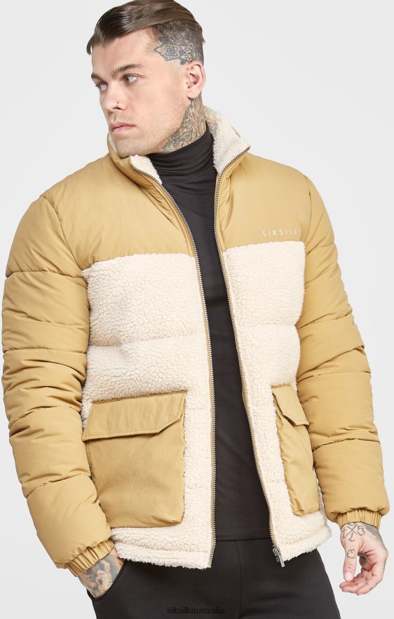 Men Apparel TB82N474 SikSilk Stone Bubble Jacket