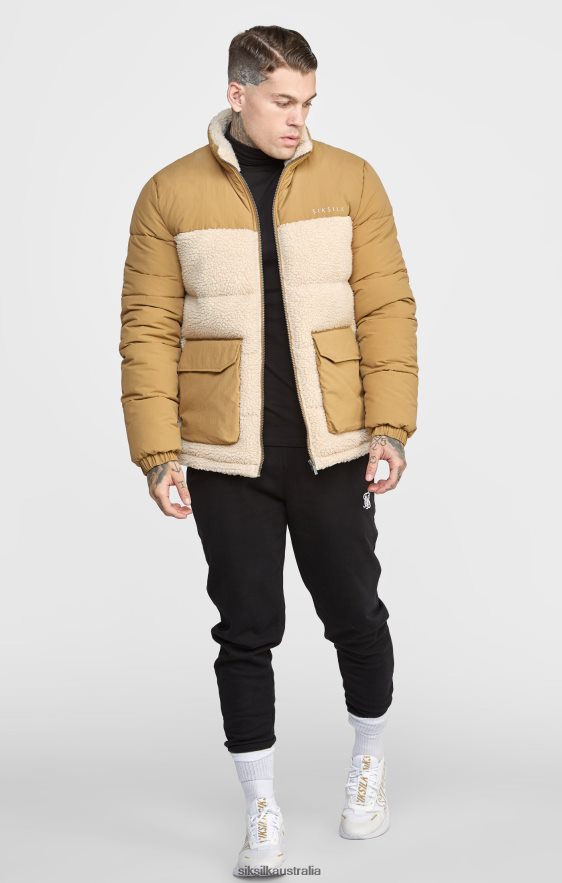 Men Apparel TB82N474 SikSilk Stone Bubble Jacket