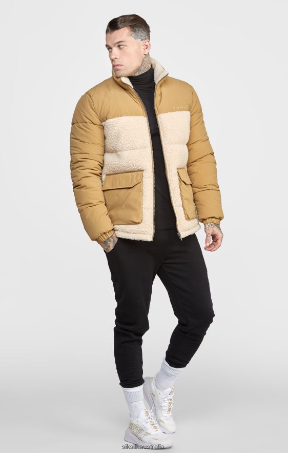 Men Apparel TB82N474 SikSilk Stone Bubble Jacket
