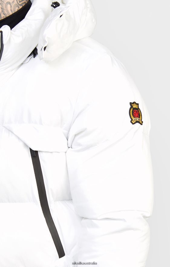 Men Apparel TB82N488 SikSilk White Managers Coat