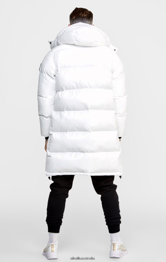 Men Apparel TB82N488 SikSilk White Managers Coat