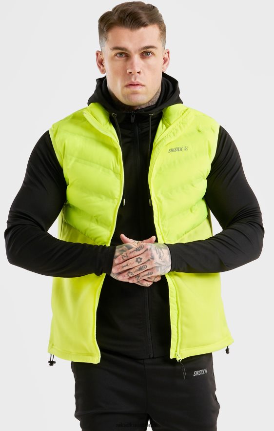 Men Apparel TB82N492 SikSilk Yellow Sports Gilet