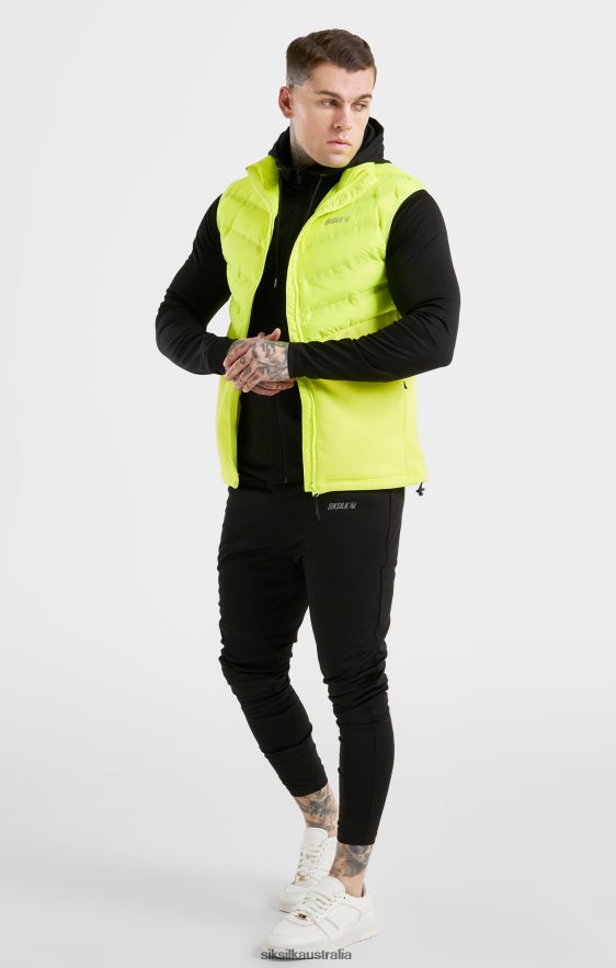 Men Apparel TB82N492 SikSilk Yellow Sports Gilet