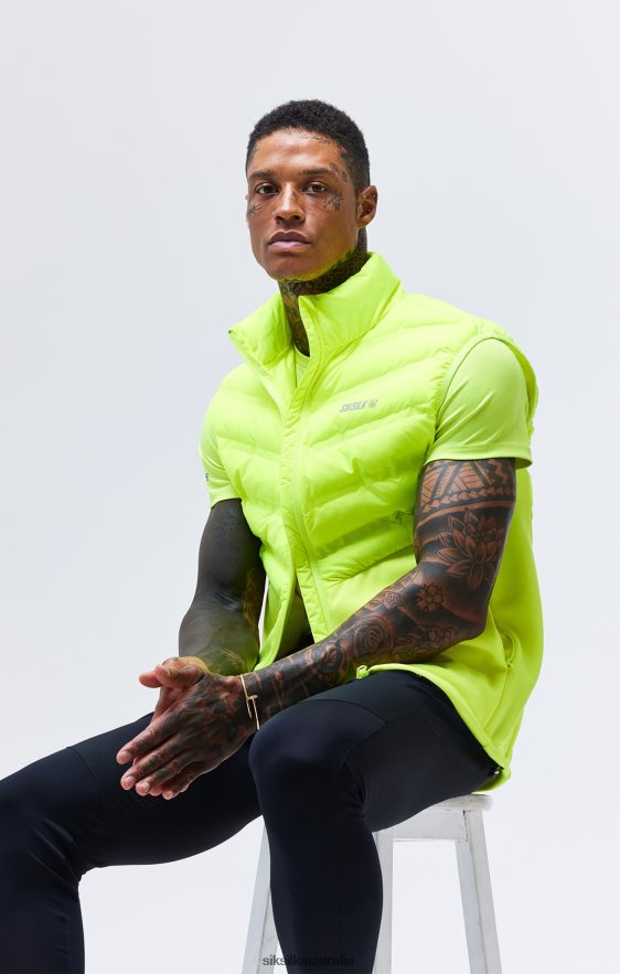 Men Apparel TB82N492 SikSilk Yellow Sports Gilet