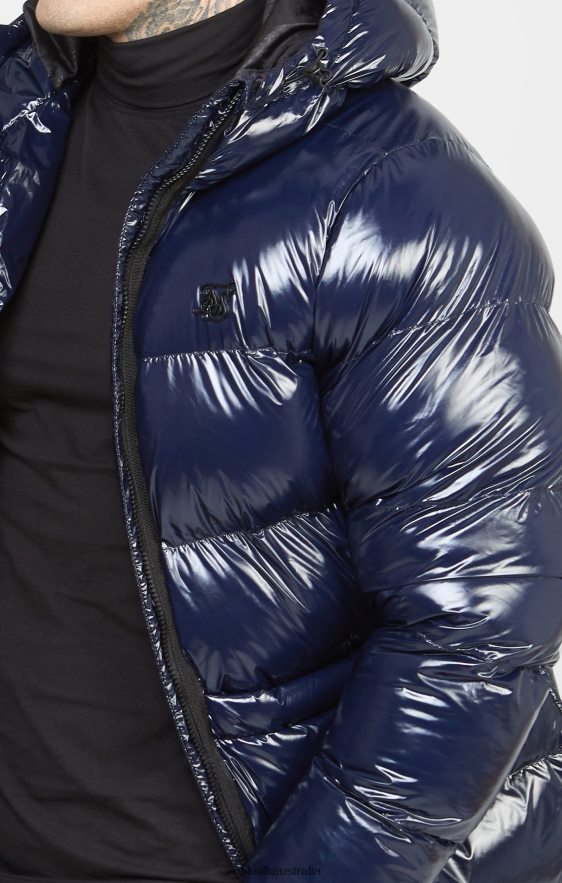 Men Apparel TB82N501 SikSilk Navy Gloss Puffer Jacket